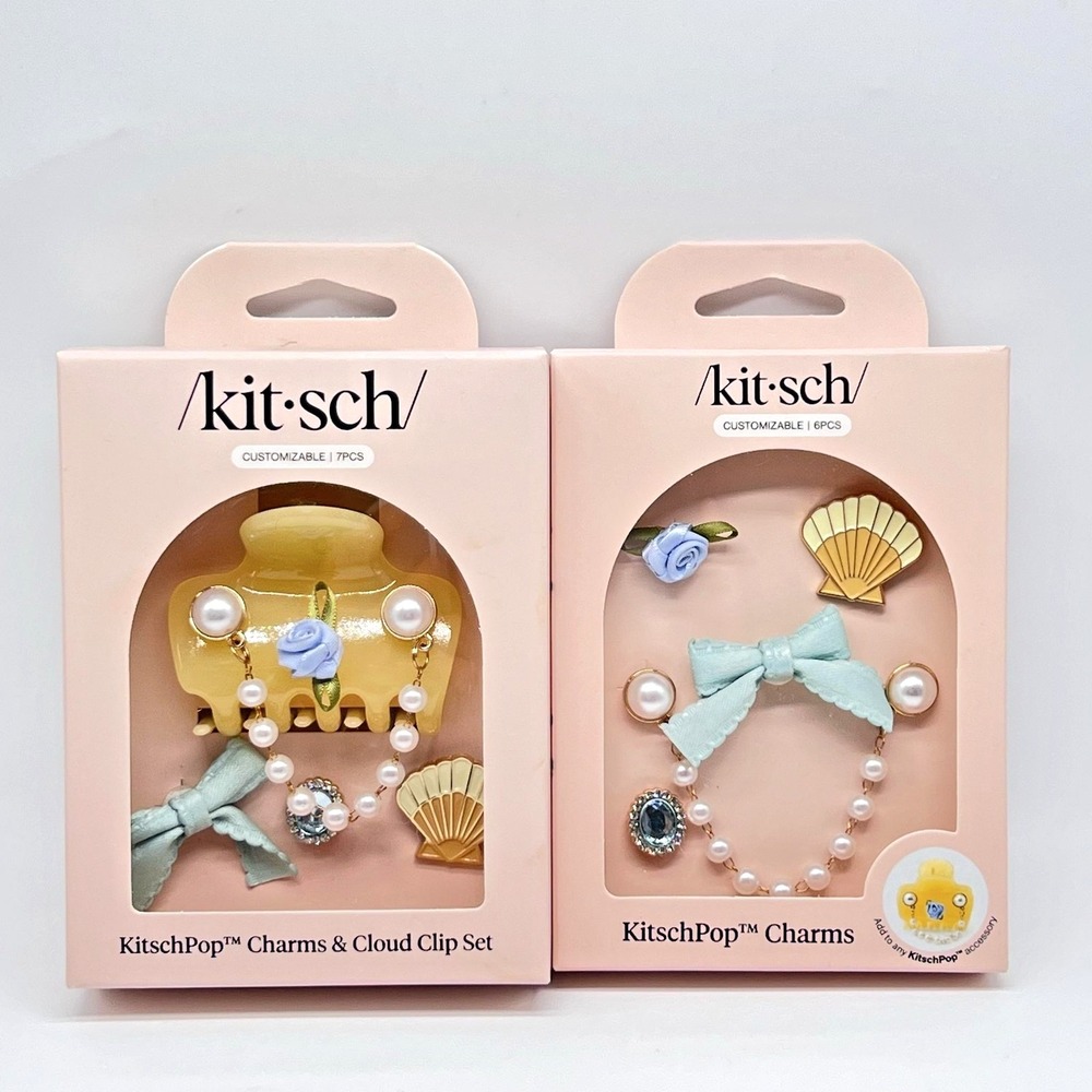 Kitsch Cloud Clip & Charms Coastal Cottage Hair Accessory Set 6pc 7pc Hair Lot 2